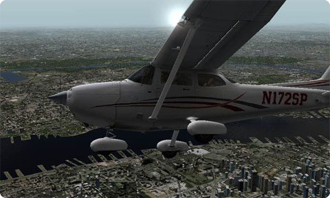 Cessna 172 in X-Plane 9