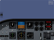 The heavy metal panel in X-Plane Remote for iPad