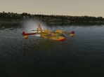 A water takeoff in X-Plane 10
