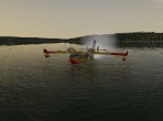 A water takeoff in X-Plane 10