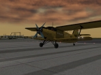 The Antonov An-2 on the runway