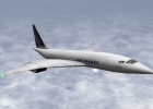 The supersonic airliner Concorde in X-Plane for iPad