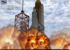 Lifting off in X-Plane for iPad's Space Shuttle