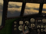 Leading Edge Simulations' DC-3 model with traditional livery by by leen de jager. Image courtesy of AVSIM Online and Comanche.