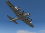 The B-17G in a fly-by