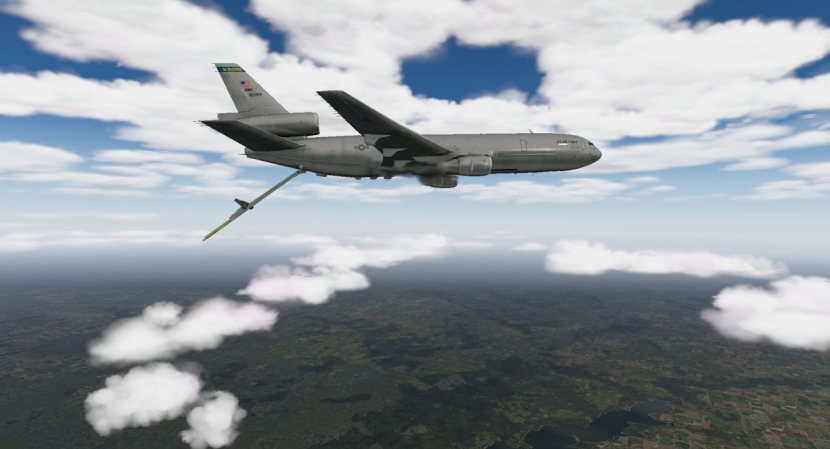The KC-10 Extender in X-Plane 10's skies