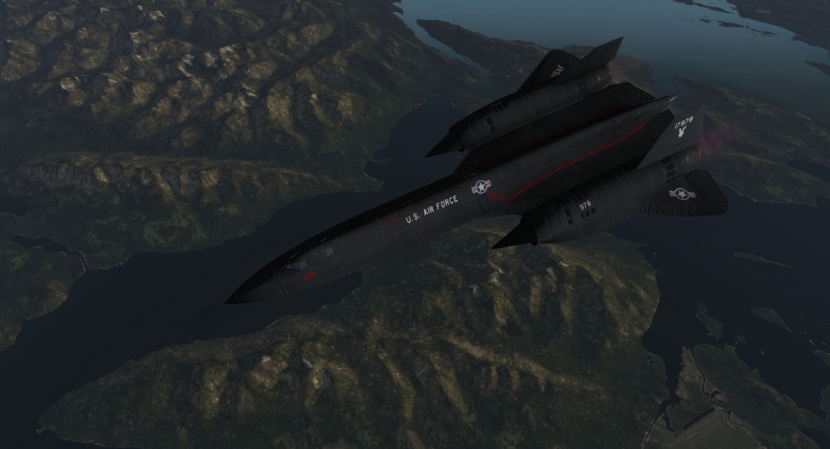 The SR-71 Blackbird in X-Plane 10
