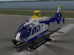 The EC135 on the runway