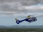 The Eurocopter EC135 model in flight