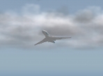 The Falcon 7X in a fly-by
