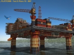 Work-in-progress photos of the upcoming oil platform from Khamsin