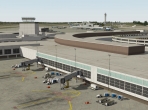 An international airport in X-Plane 10