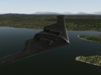 The Northrop B-2 Spirit soaring through the skies of X-Plane 10
