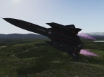 The SR-71 Blackbird in flight