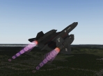 X-Plane 10's SR-71 Blackbird in flight