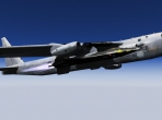 The X-15, ready to launch from the B-52 mothership