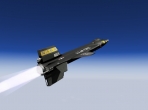 The North American X-15, rocketing skyward