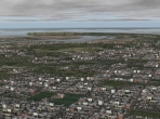 A city on the sea in X-Plane 10