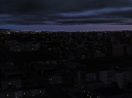 An X-Plane 10 city at night