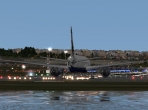 An X-Plane 10 airport on the water