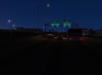 X-Plane 10's roads at night