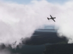 Soaring among the clouds