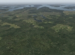A sprawling X-Plane 10 landscape