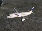 The 3-D body of QPAC's Airbus A320 model