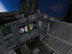 The cockpit of the Space Shuttle Orbiter in X-Plane 10