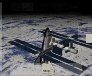 Docking with the International Space Station in Space Shuttle