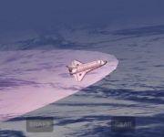 Reentering the atmosphere in the Space Shuttle app