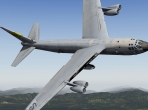 X-Plane 10's B-52 in a bank