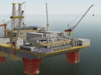 X-Plane 10's large oil platform