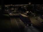Suburbs at night