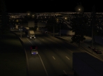Suburbs at night