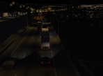 Suburbs at night