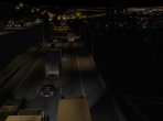 Suburbs at night