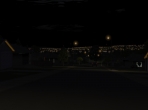Suburbs at night