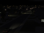 Suburbs at night