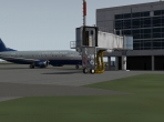 An airport terminal created from the X-Plane 10 plausible world model