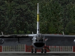 The B-52 seen head-on