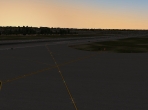 Dawn on an X-Plane 10 runway