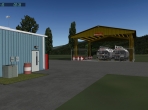 A fuel depot, seen during the day