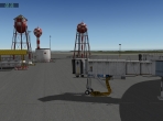 A rather staged scene designed to demo some X-Plane 10 objects