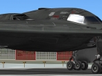 The B-2 Spirit sitting on a runway
