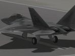 X-Plane 10's F-22 sitting on the runway