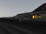 The F-4 Phantom II, seen at night