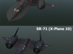 The X-Plane 10 SR-71 model side-by-side with the one from X-Plane 9