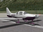 The Columbia 400 on the runway