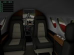 The 3-D cabin of the new King Air model
